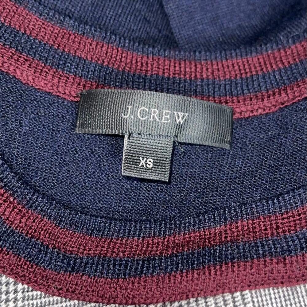 J. Crew Pullover Glen Plaid Wool Blend - Picture 8 of 11